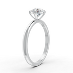 Load image into Gallery viewer, Round Cut Real Moissanite 5 Prong Solitaire Ring 14K Gold Plated
