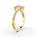 Load image into Gallery viewer, 2.50Ct Oval Cut Moissanite Women Engagement Ring 14K Gold Plated
