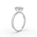 Load image into Gallery viewer, Prince Cut Real Moissanite Double 4 Prong Solitaire Ring 14K Gold Plated
