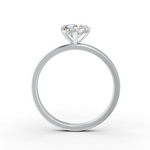 Load image into Gallery viewer, Round Cut Real Moissanite 3 Prong Solitaire Ring 14K Gold Plated
