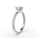 Load image into Gallery viewer, Round Cut Real Moissanite Bezel Set Solitaire Ring 14K Gold Plated
