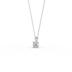 Load image into Gallery viewer, Asscher Cut Moissanite Solitaire Pendant in 14K Gold Plated
