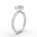 Load image into Gallery viewer, Heart Cut Real Moissanite 5 Prong Solitaire Ring 14K Gold Plated
