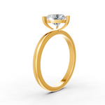 Load image into Gallery viewer, Heart Cut Real Moissanite 3 Prong Solitaire Ring 14K Gold Plated
