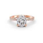 Load image into Gallery viewer, 2.50Ct Oval Cut Moissanite Women Engagement Ring 14K Gold Plated
