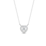 Load image into Gallery viewer, 0.17 Ct Round Cut Moissanite Women&#39;s Heart Necklace Pendant 14K Gold Plated
