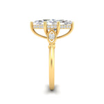 Load image into Gallery viewer, 4Ct Marquise Cut Moissanite Engagement Ring 14K Yellow Gold Plated
